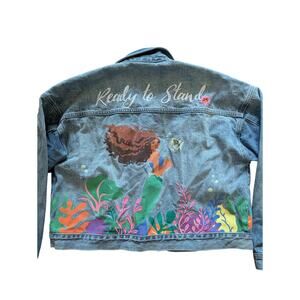 Disney Exclusive The Little Mermaid Denim Jacket For Women - Live Action Size M
